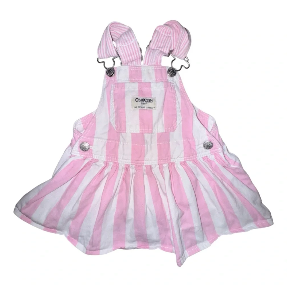 ☀️6/$20☀️ OshKosh B'gosh Pink and White Striped Romper